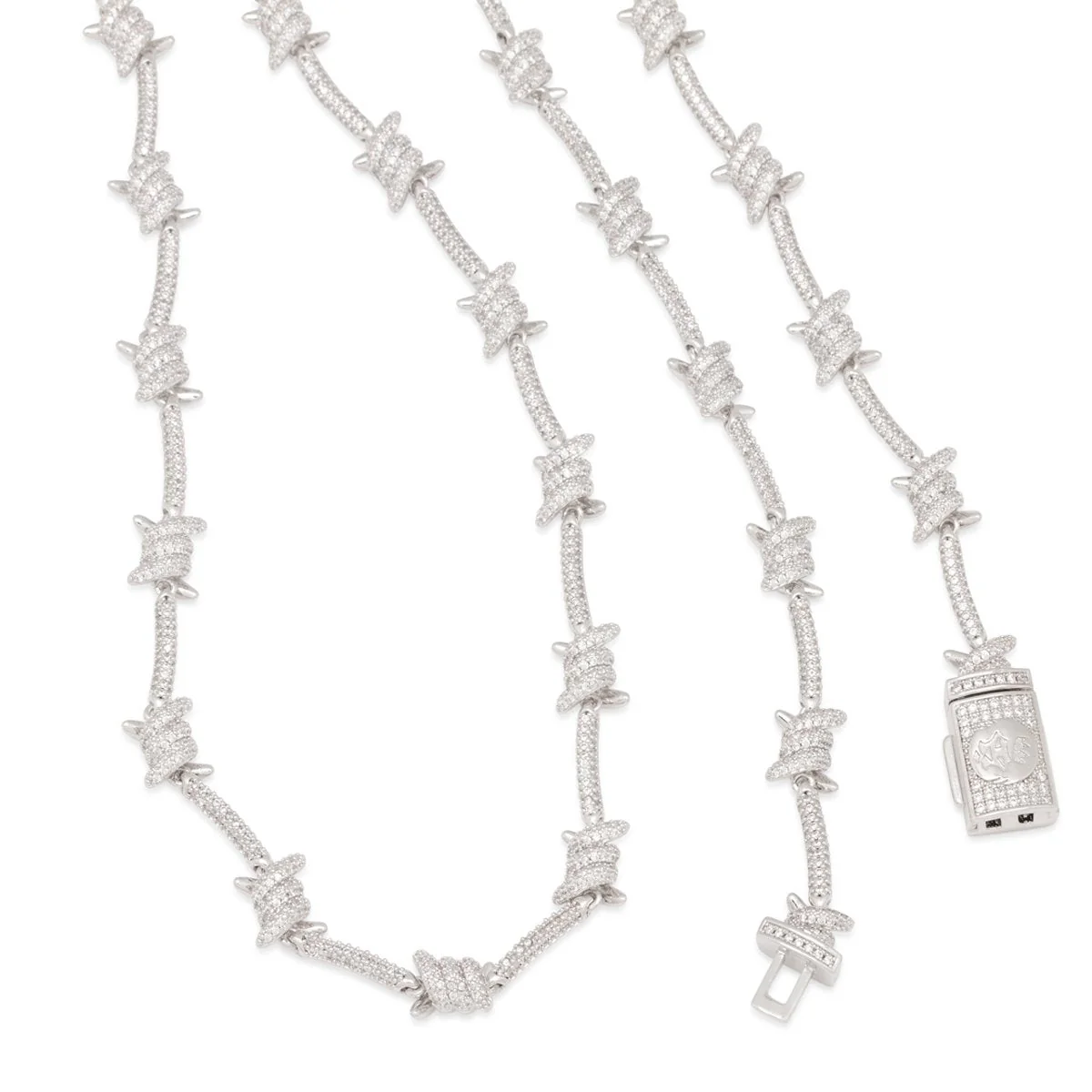 10mm Iced Barbed Wire Chain - Image 5