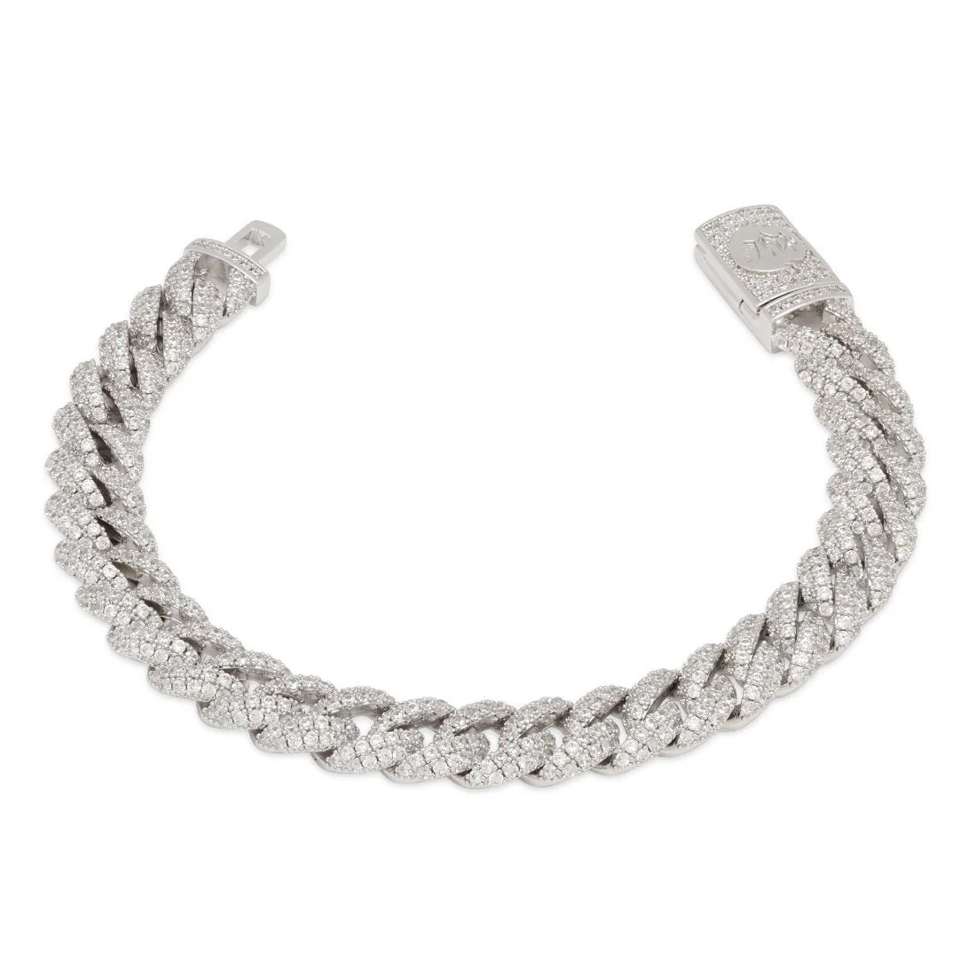 10mm Iced Miami Cuban Link Bracelet - Image 4