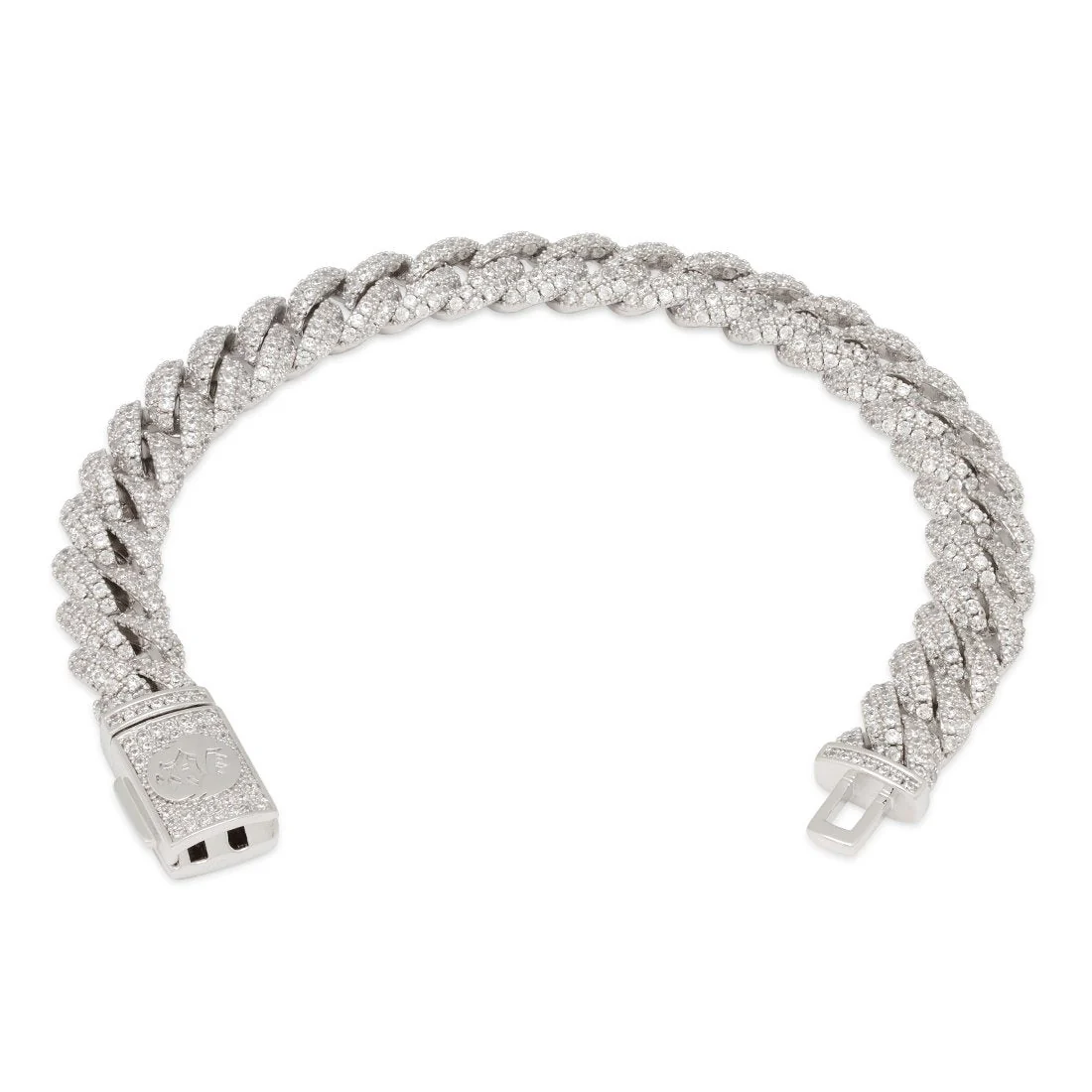 10mm Iced Miami Cuban Link Bracelet - Image 5