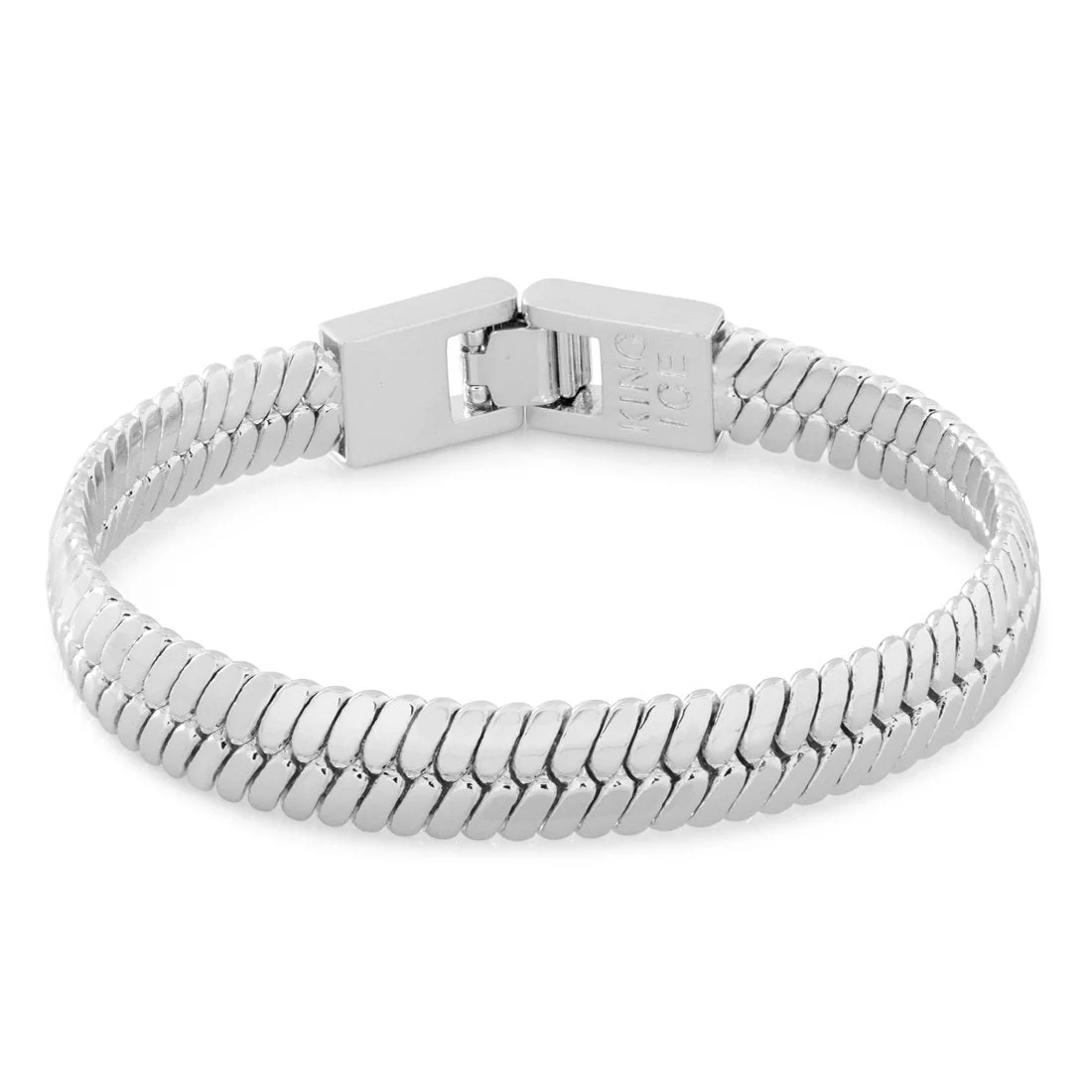 10mm Thick Herringbone Bracelet - Image 3