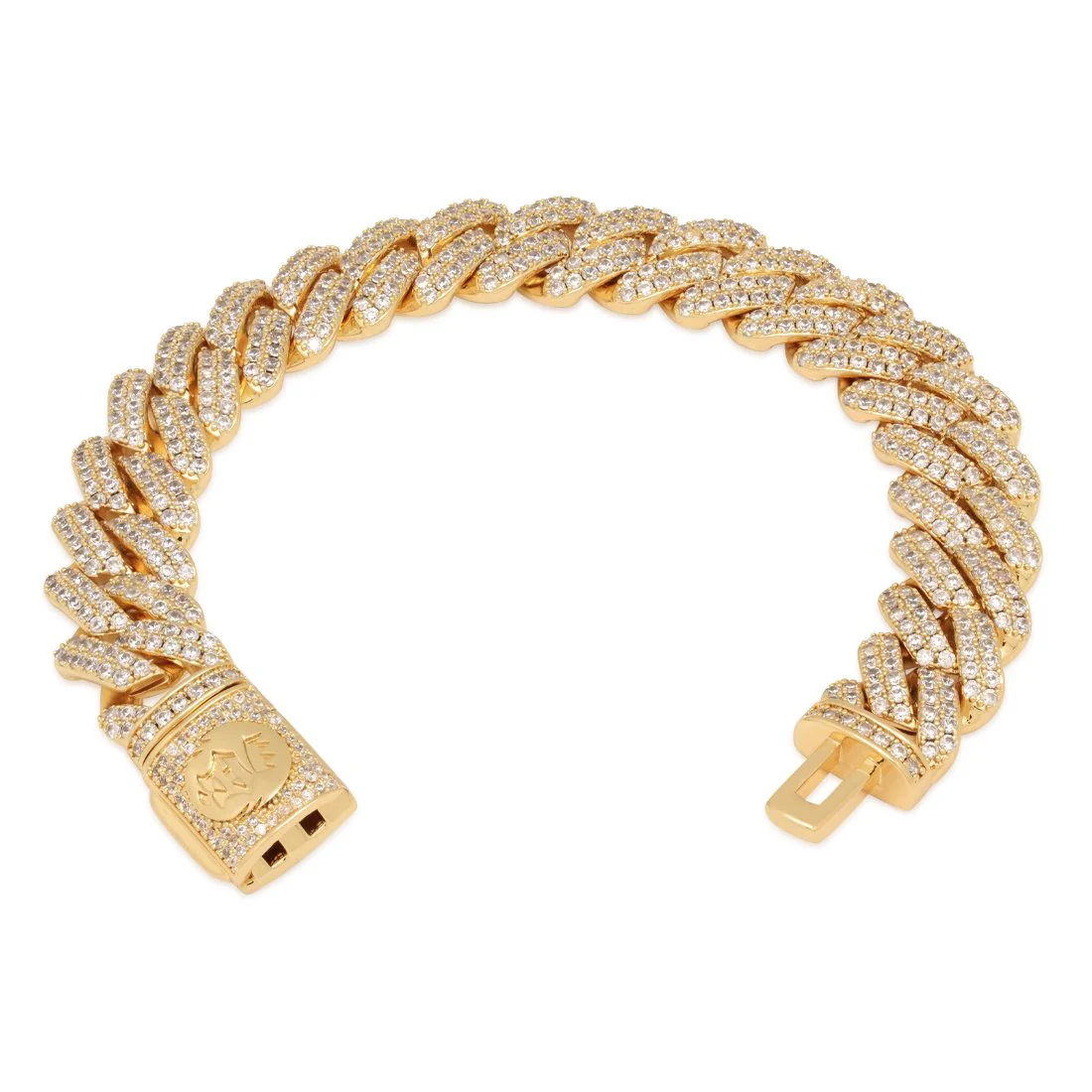 12mm Iced Diamond Cut Miami Cuban Link Bracelet - Image 2