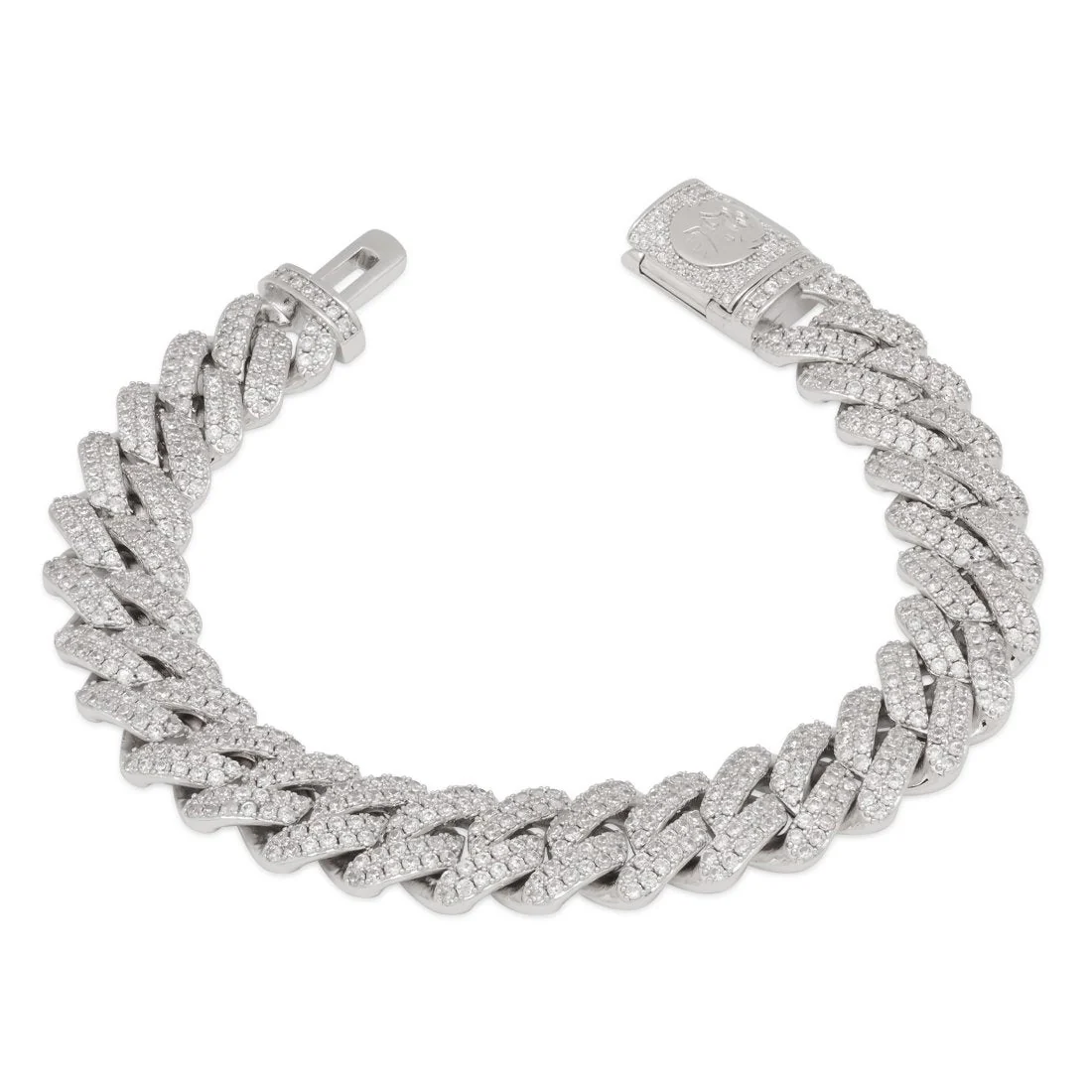 12mm Iced Diamond Cut Miami Cuban Link Bracelet - Image 4
