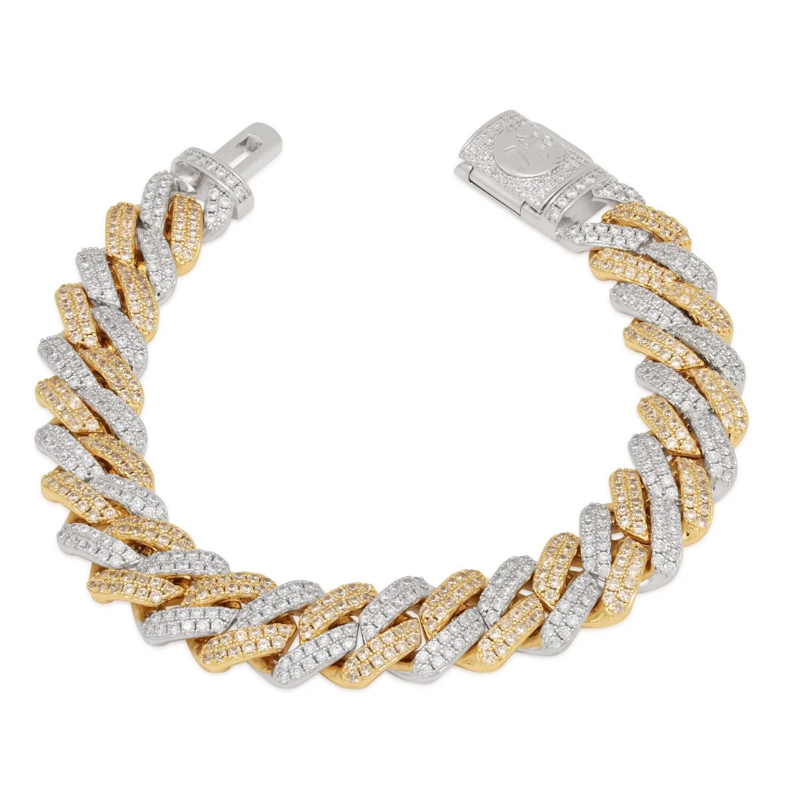 12mm Iced Diamond Cut Miami Cuban Link Bracelet - Image 7