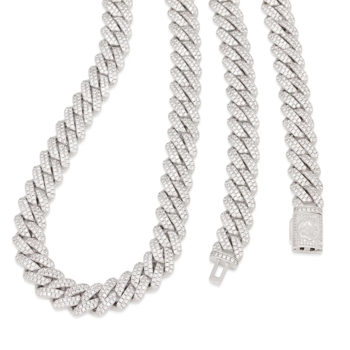 12mm Iced Diamond Cut Miami Cuban Link Chain - Image 6