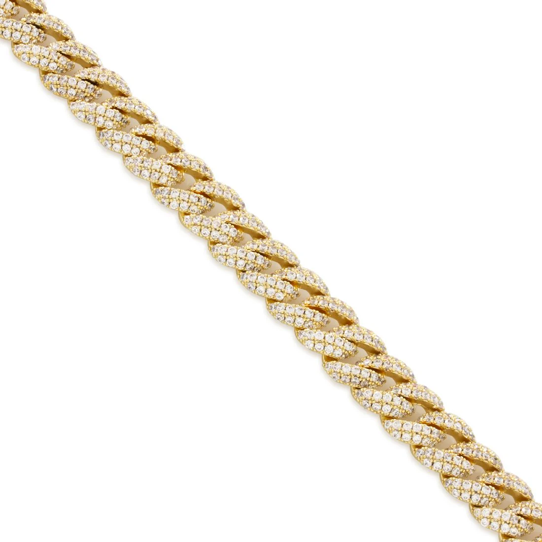 12mm Iced Diamond-Cut Miami Cuban Link Choker Chain - Image 3