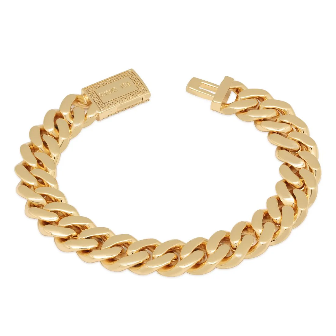 12mm Iced Miami Cuban Link Bracelet - Image 3