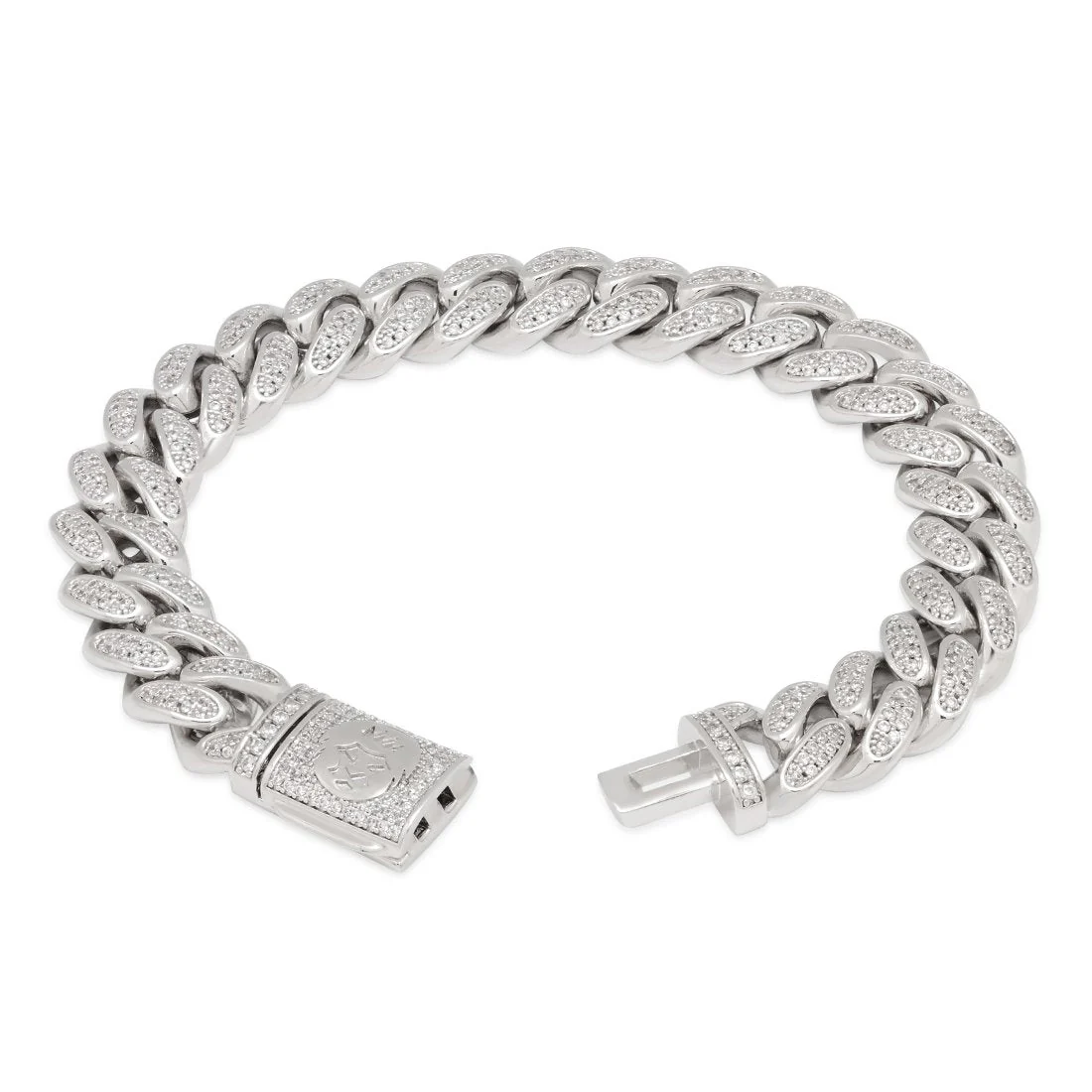 12mm Iced Miami Cuban Link Bracelet - Image 5