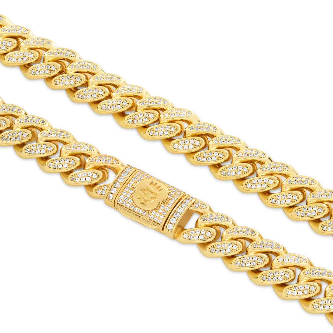 12mm Iced Miami Cuban Link Chain - Image 3
