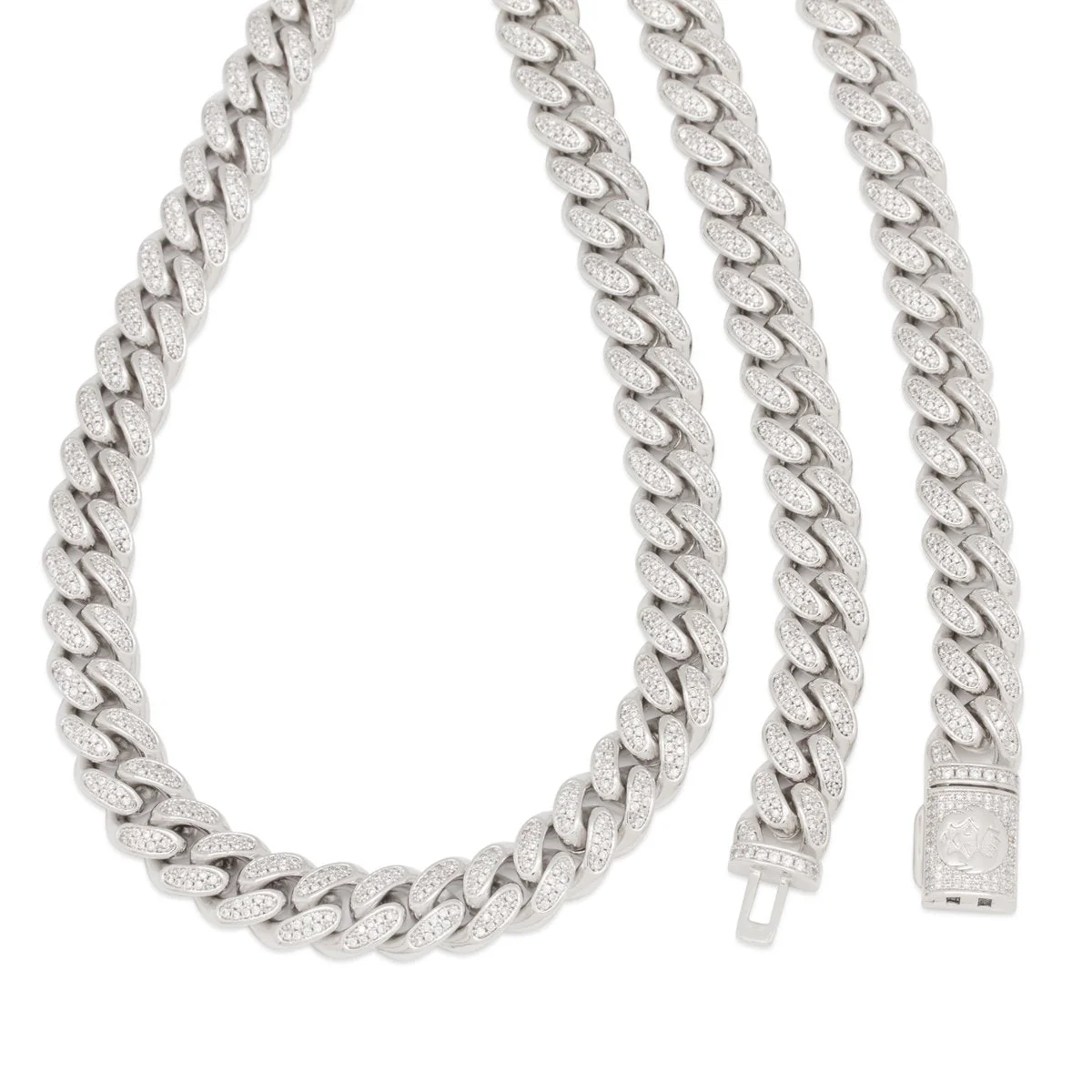 12mm Iced Miami Cuban Link Chain - Image 5