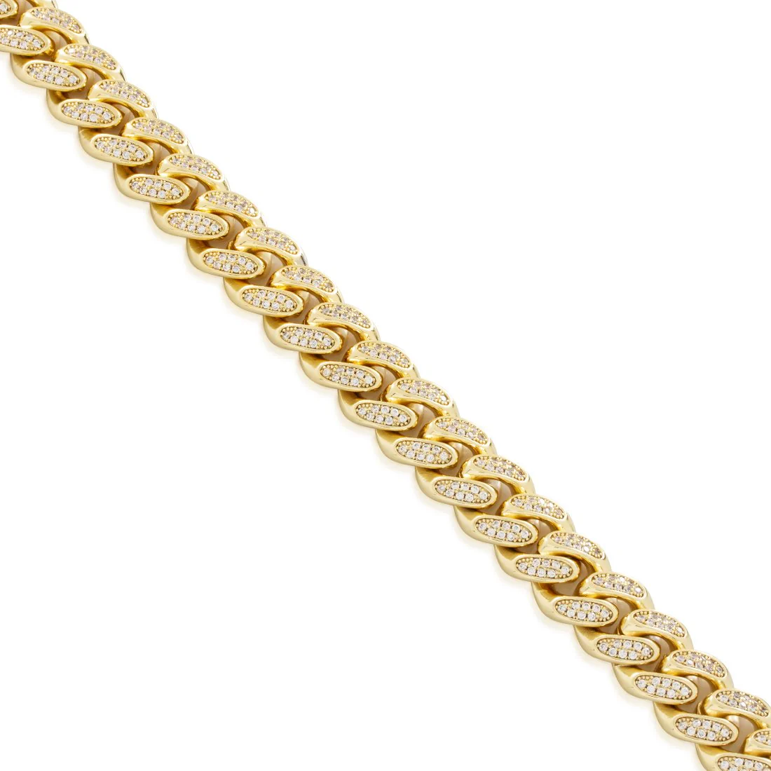 12mm Iced Miami Cuban Link Choker Chain - Image 2