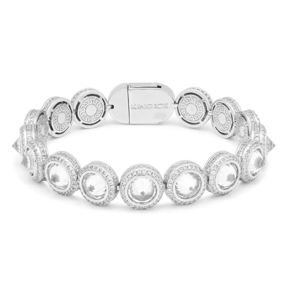 12mm Spike Studded Tennis Bracelet - Image 3