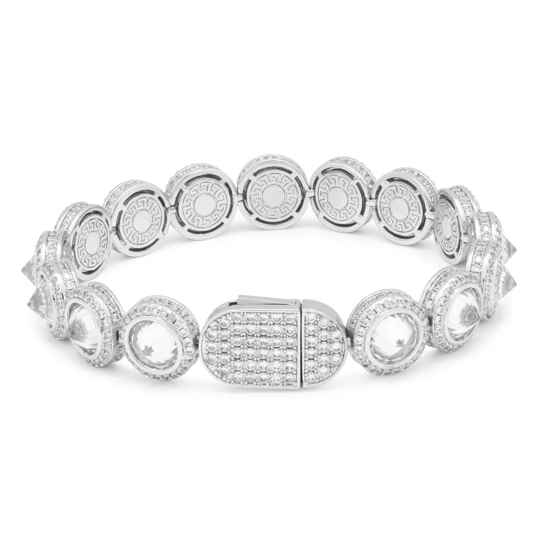 12mm Spike Studded Tennis Bracelet - Image 4