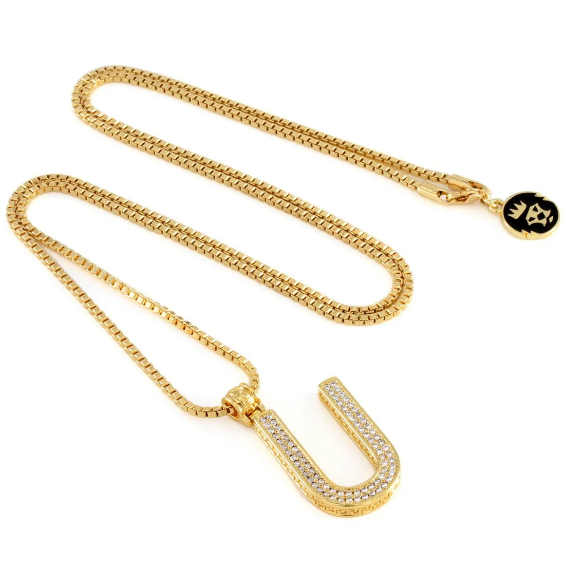 14K Gold Letter "U" Necklace - Image 3