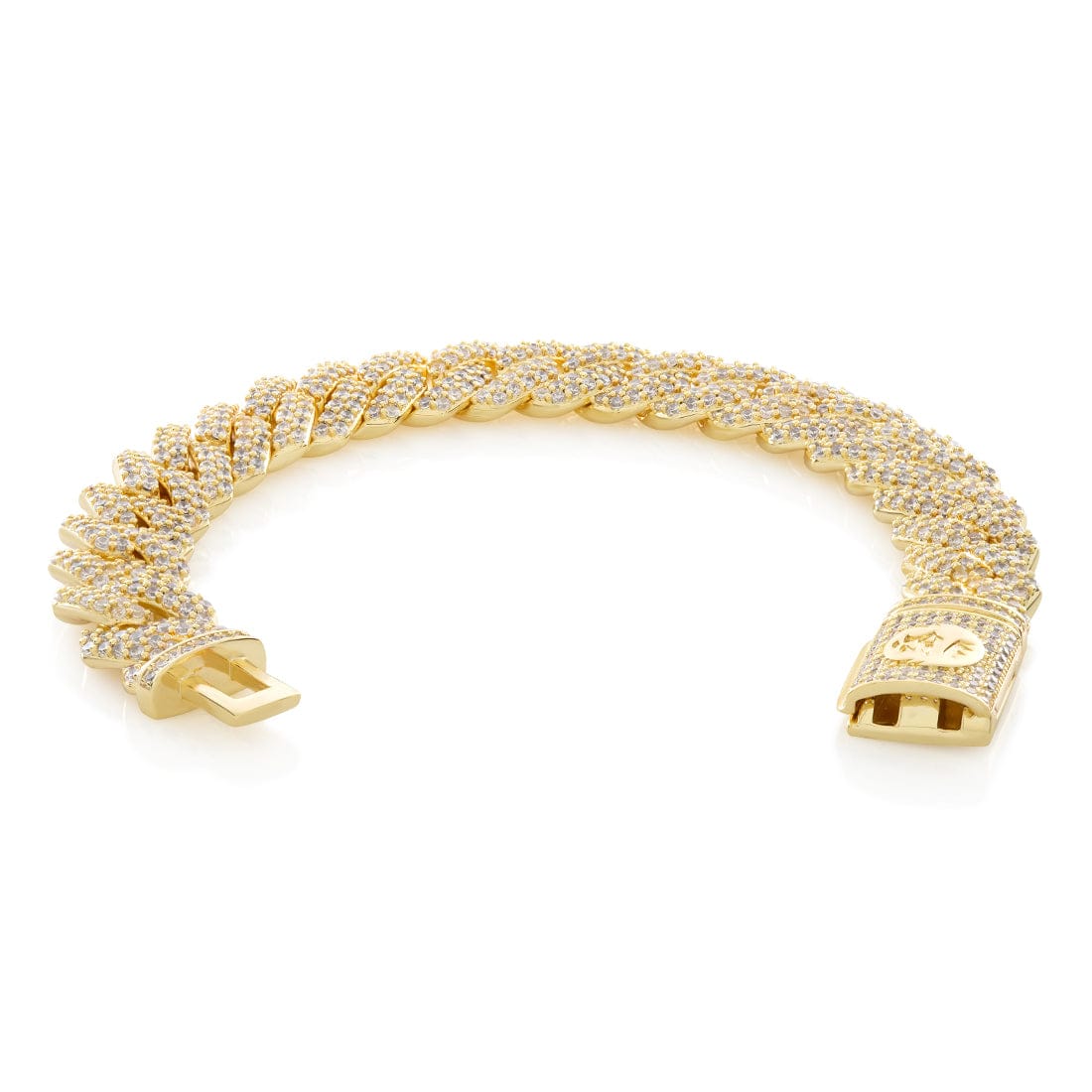 15mm Iced Diamond Cut Miami Cuban Link Bracelet - Image 2