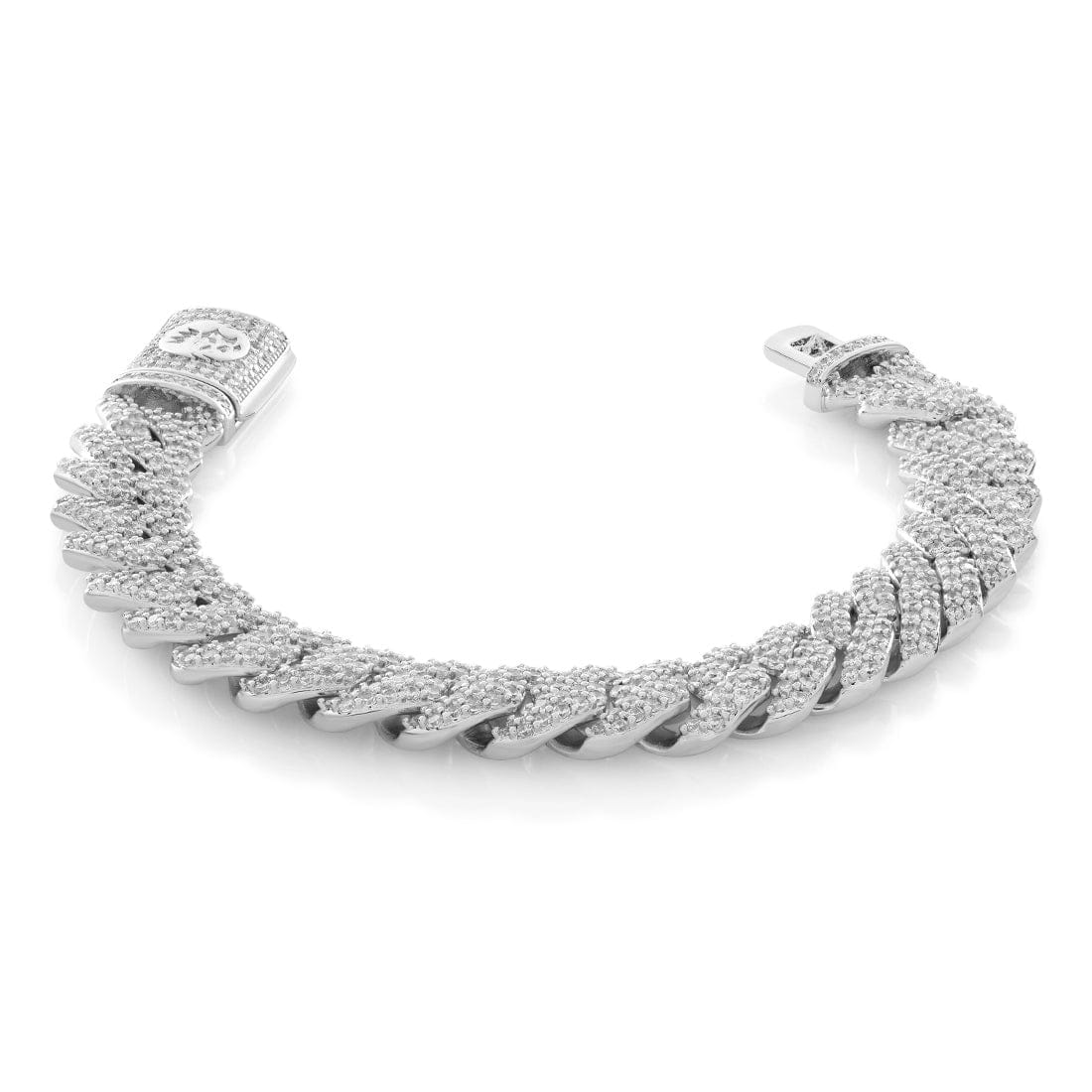15mm Iced Diamond Cut Miami Cuban Link Bracelet - Image 4