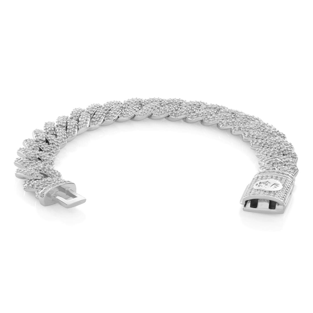 15mm Iced Diamond Cut Miami Cuban Link Bracelet - Image 5