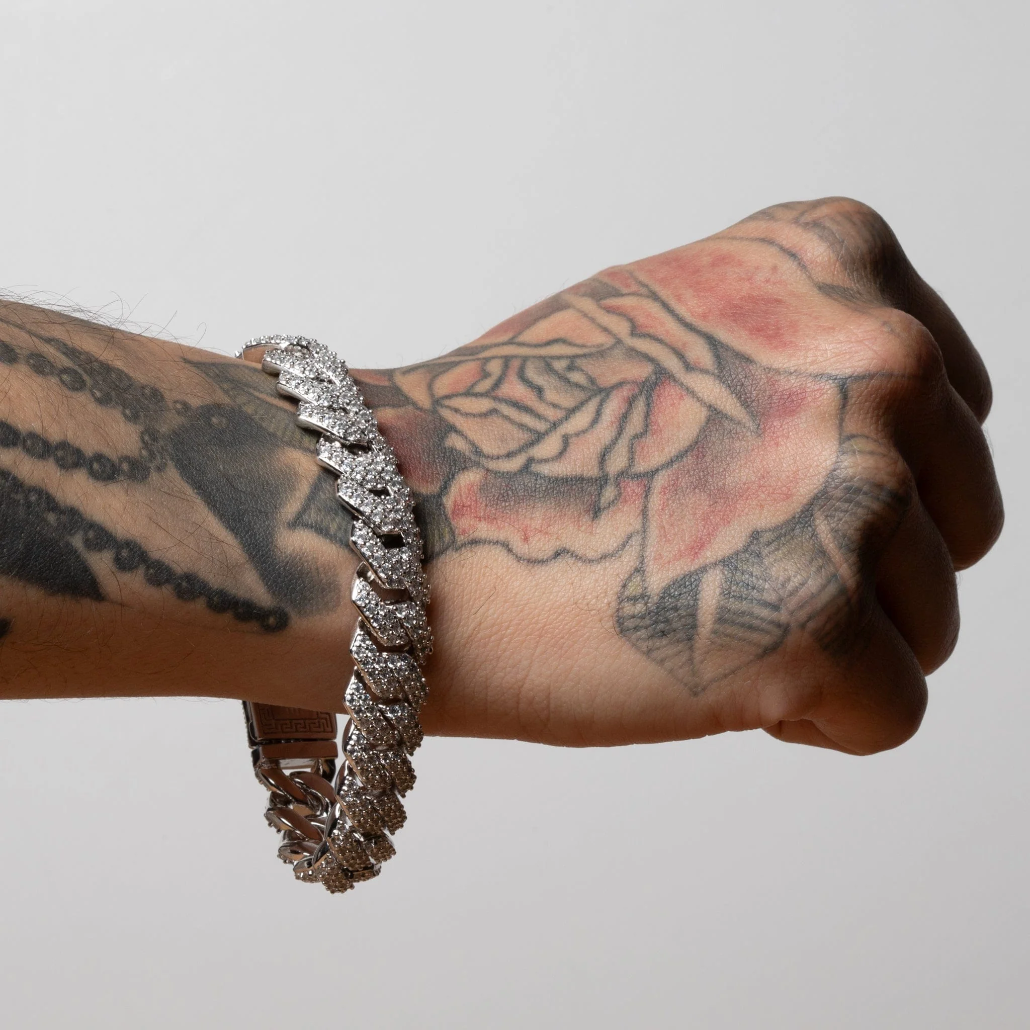 15mm Iced Diamond Cut Miami Cuban Link Bracelet - Image 6