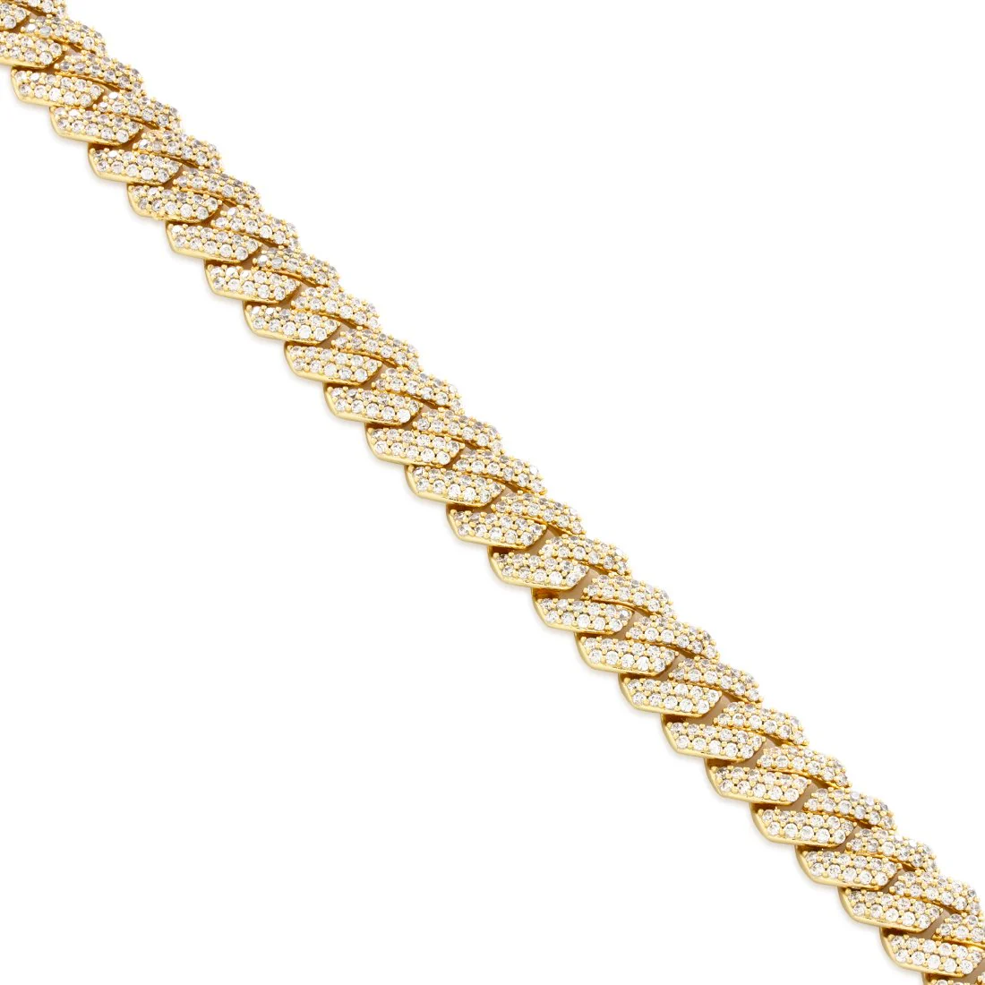 15mm Iced Diamond-Cut Miami Cuban Link Choker Chain - Image 3