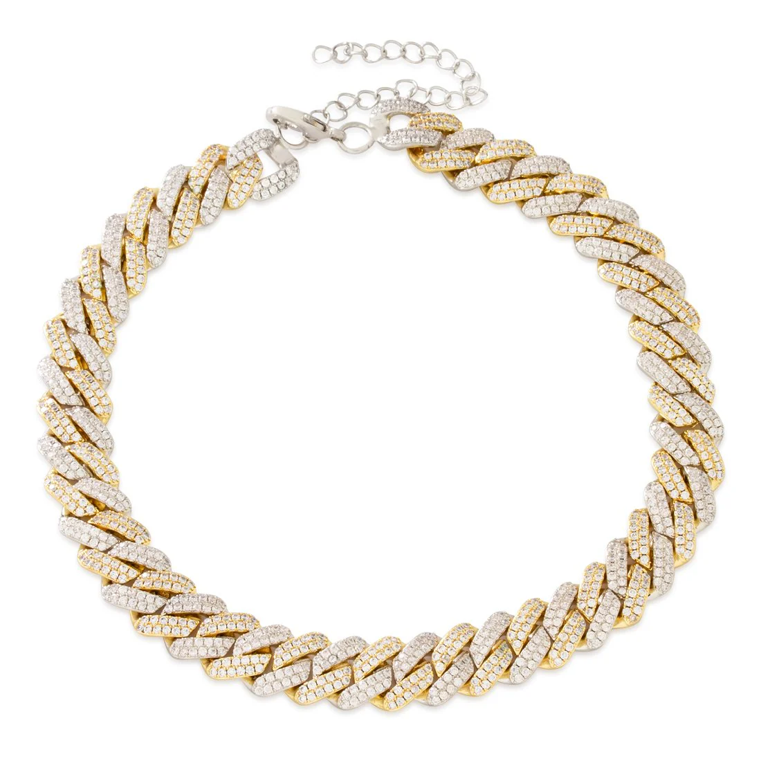 15mm Iced Diamond-Cut Miami Cuban Link Choker Chain - Image 6