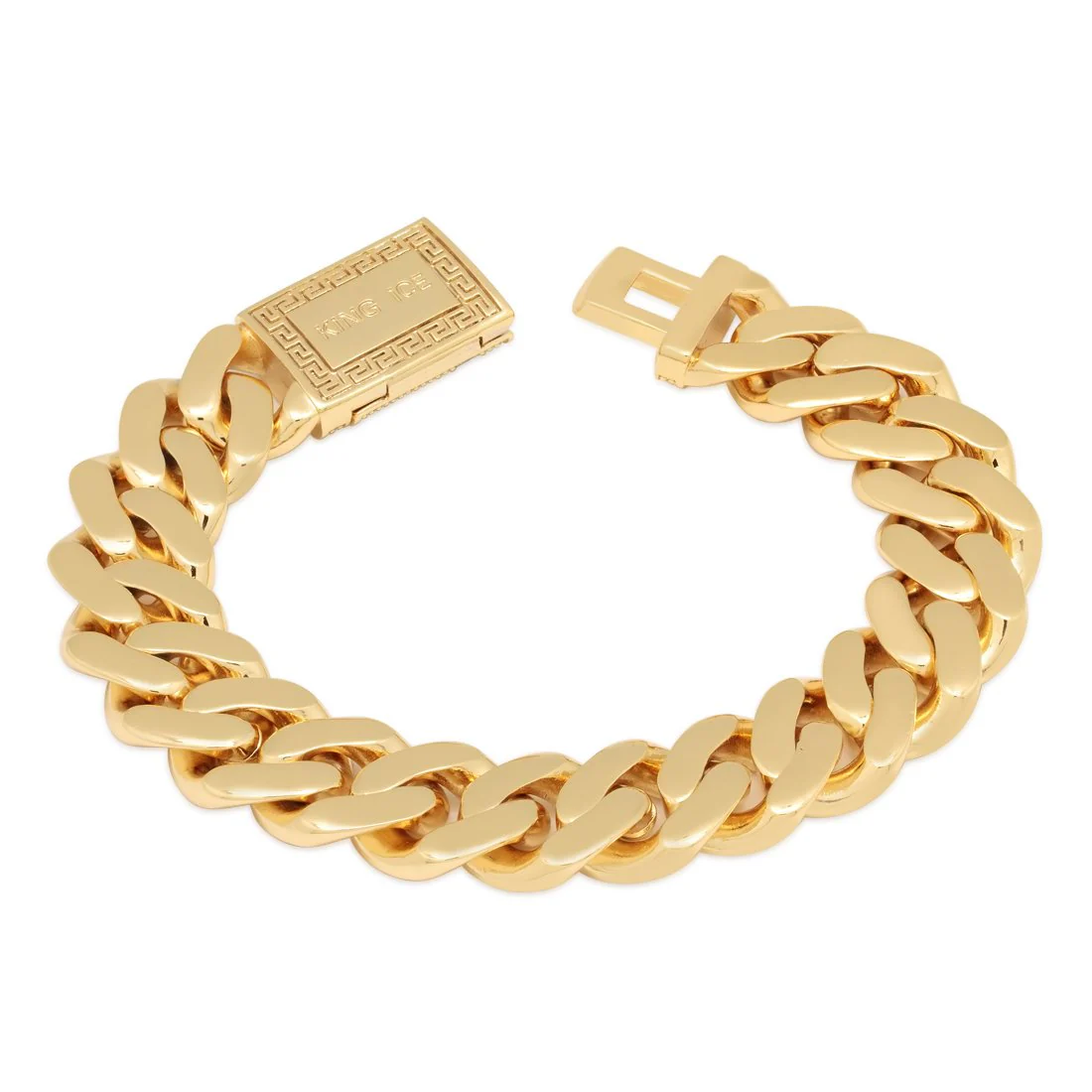 15mm Iced Miami Cuban Link Bracelet - Image 3