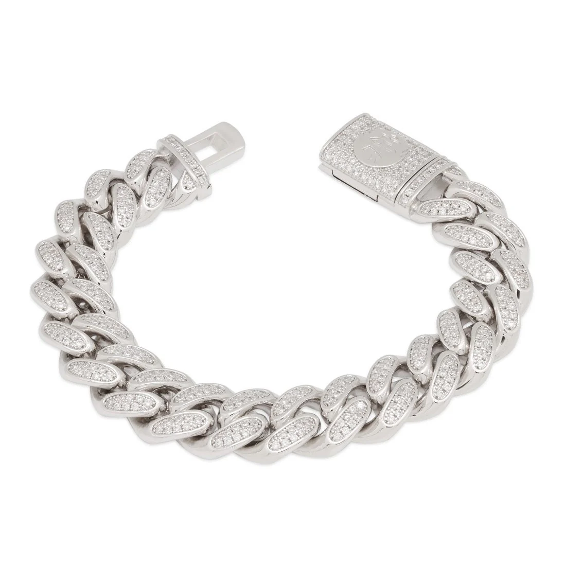 15mm Iced Miami Cuban Link Bracelet - Image 4