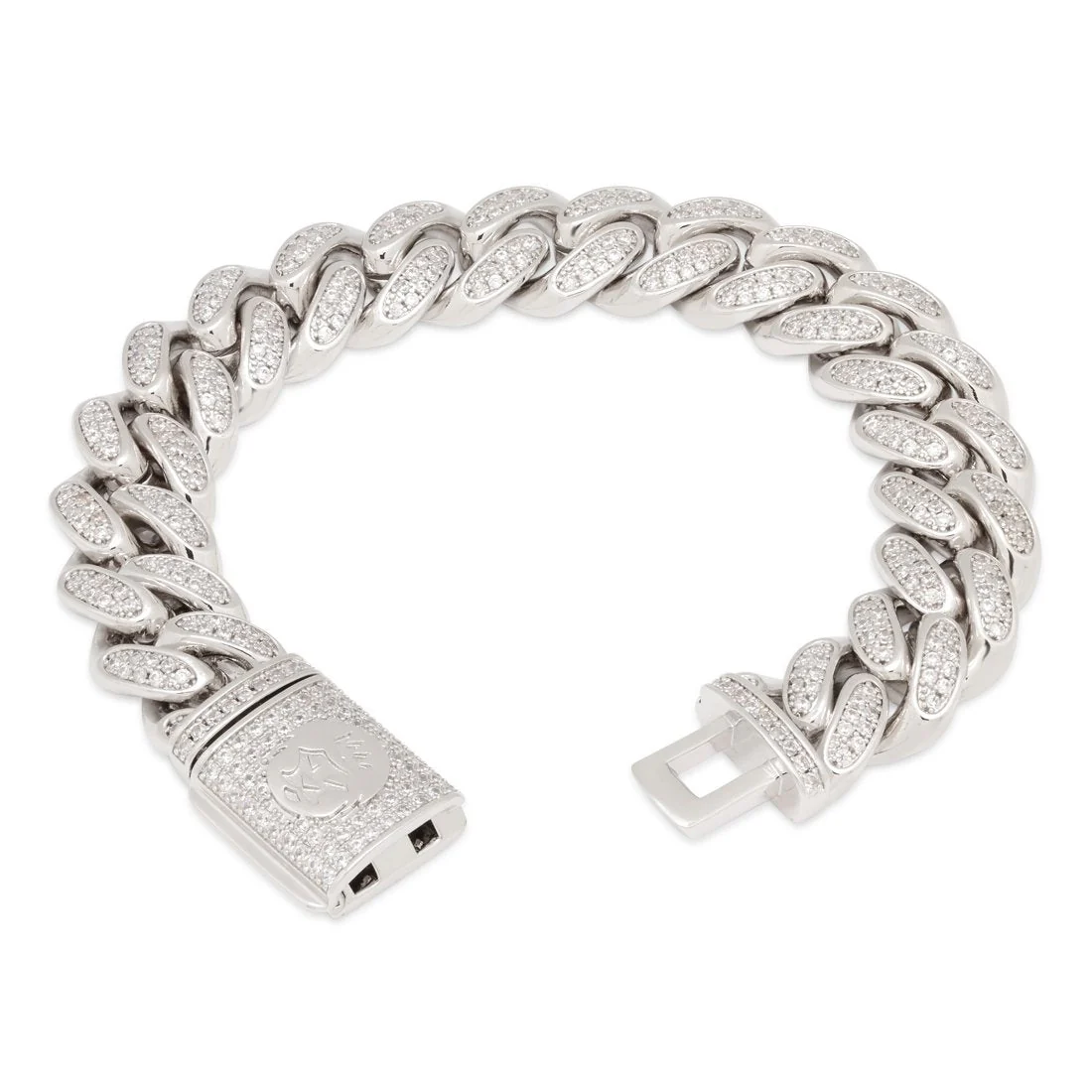 15mm Iced Miami Cuban Link Bracelet - Image 5