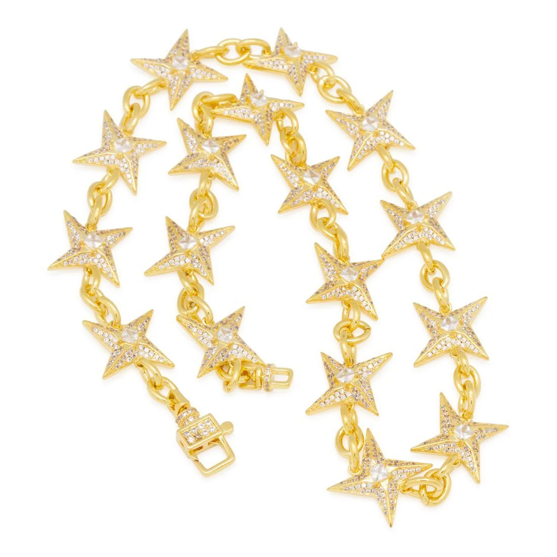 15mm Iced Shuriken Rolo Chain - Image 3