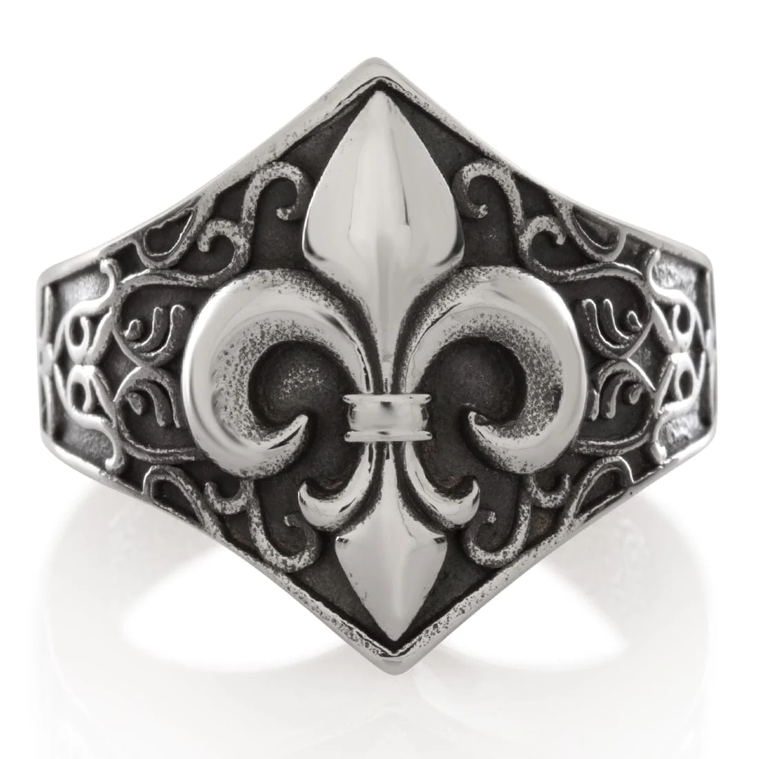 20mm Moto Fleur De Lis Ring - Image 2
