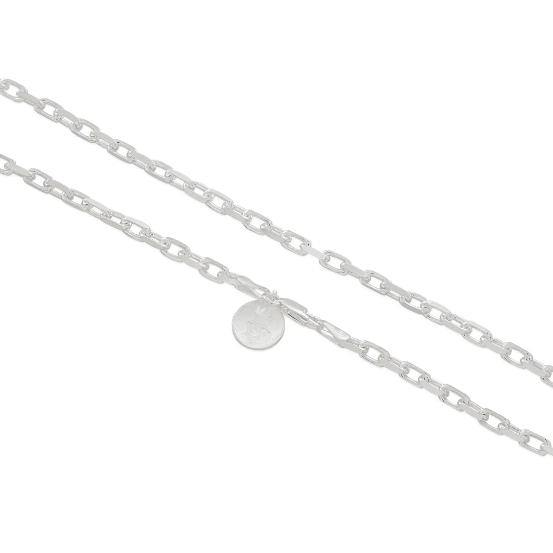 3mm Italian Sterling Silver Anchor Chain - Image 2