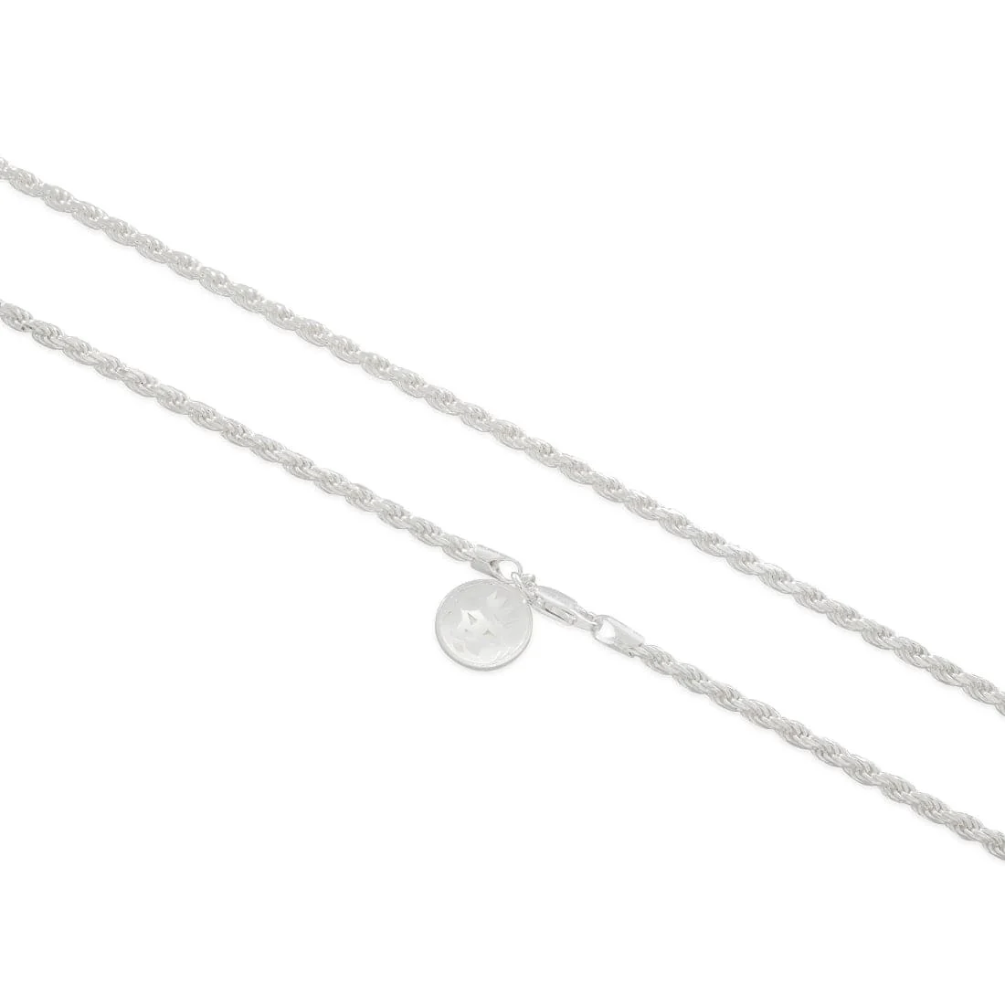 3mm Italian Sterling Silver Rope Chain - Image 2