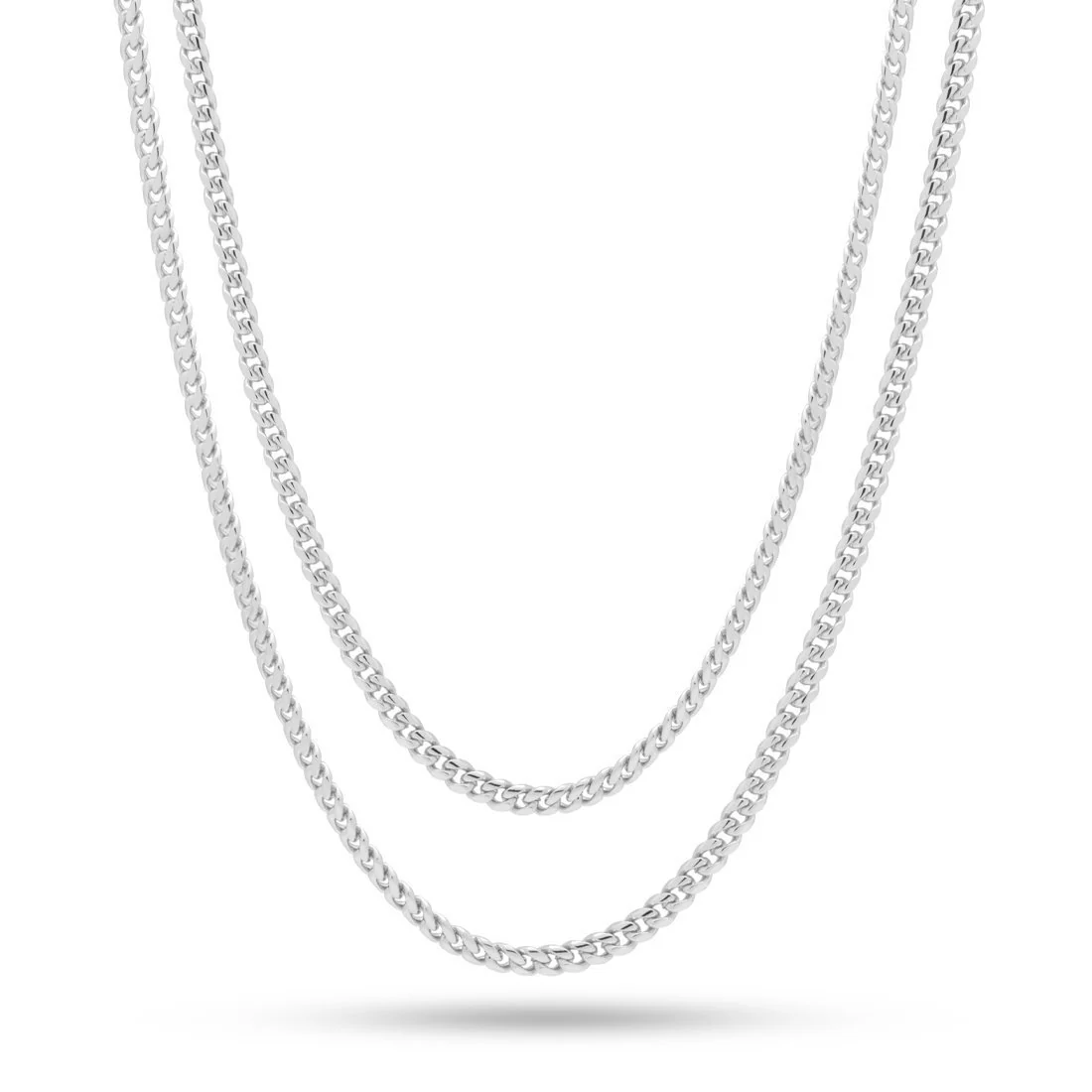 3mm Miami Cuban Link Chain Choker Set - Image 7