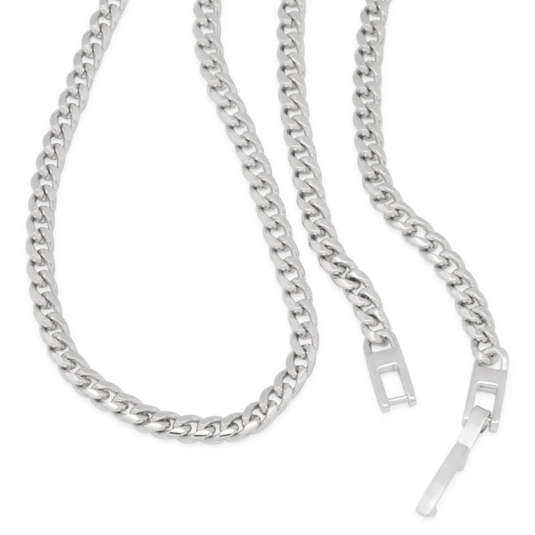 3mm Miami Cuban Link Chain Choker Set - Image 8