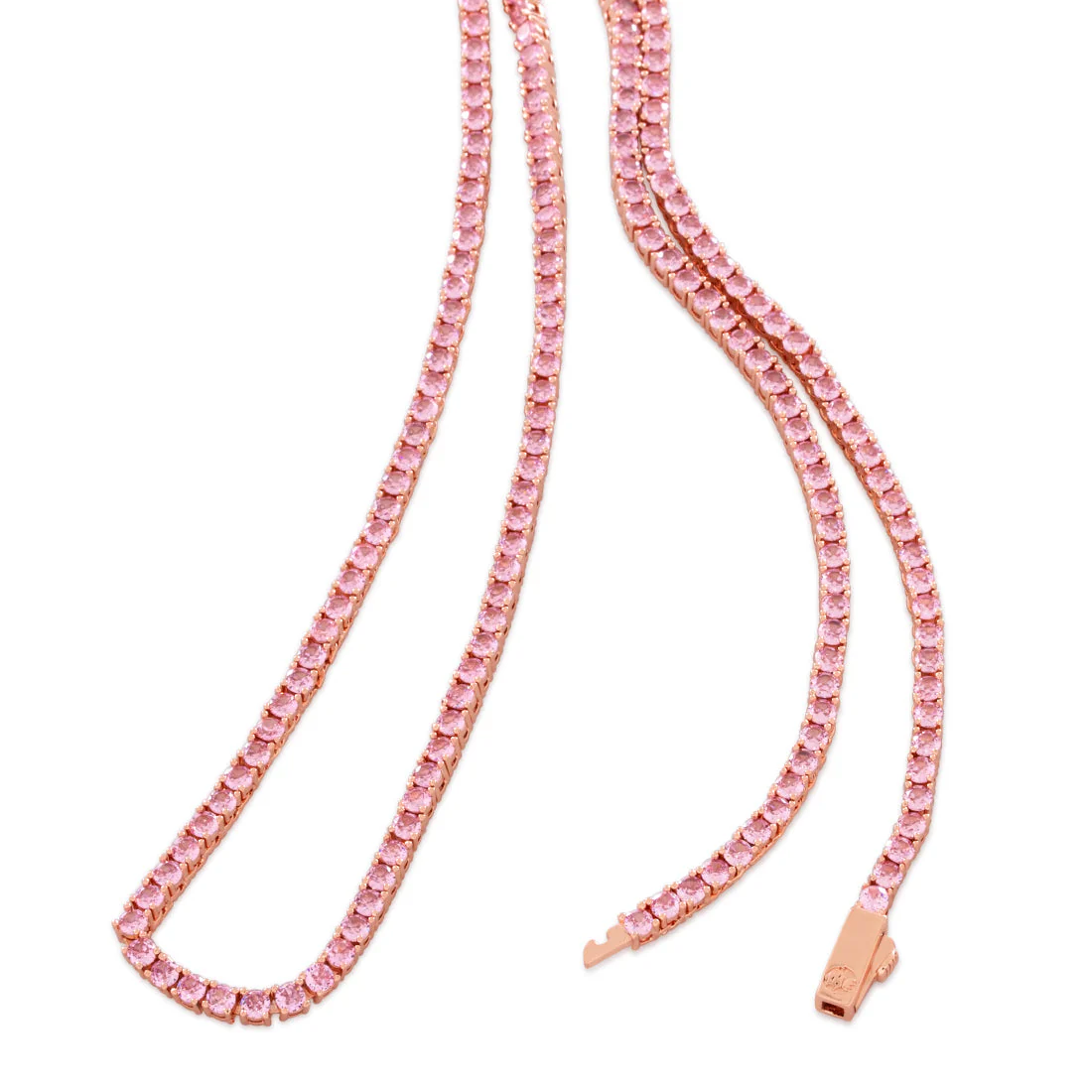 3mm Pink Tennis Chain - Image 3