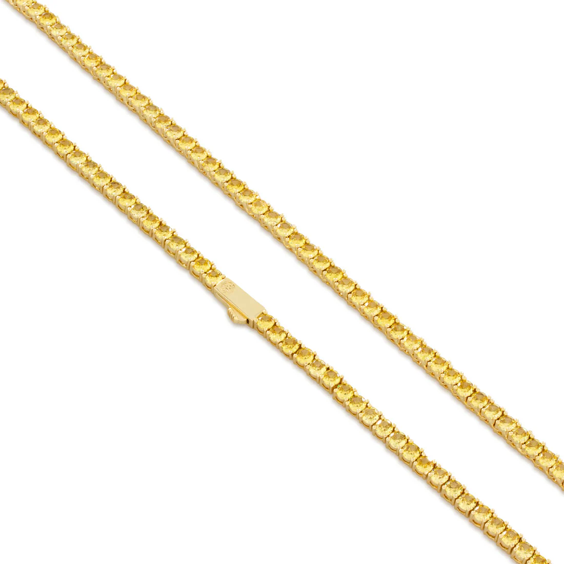 4mm Citrine Tennis Chain - Image 3