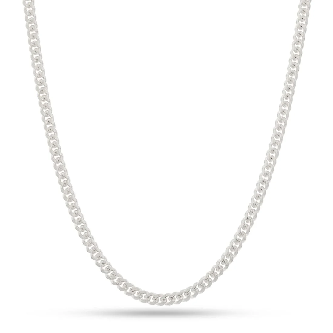 4mm Italian Sterling Silver Miami Cuban Link Chain