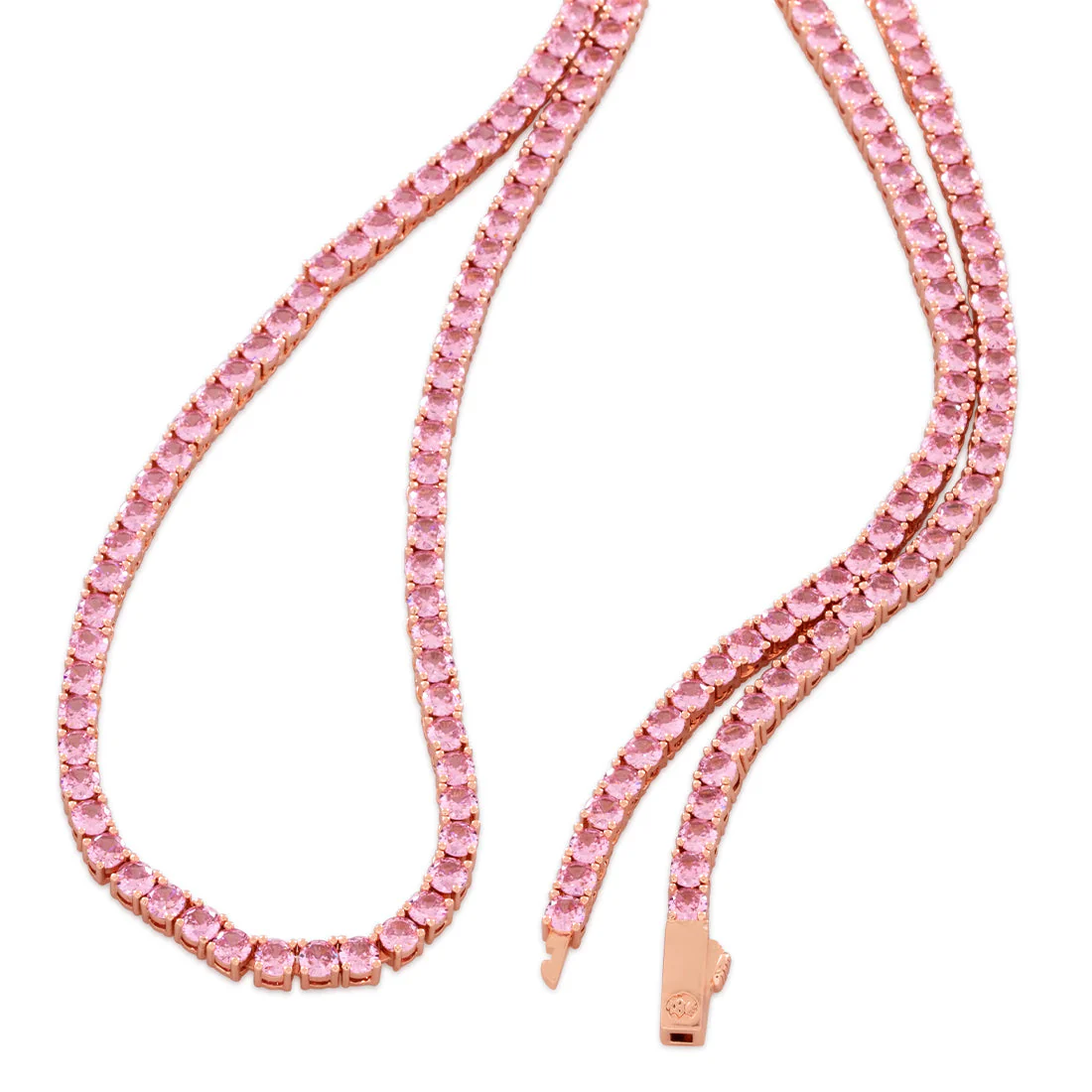 4mm Pink Tennis Chain - Image 3