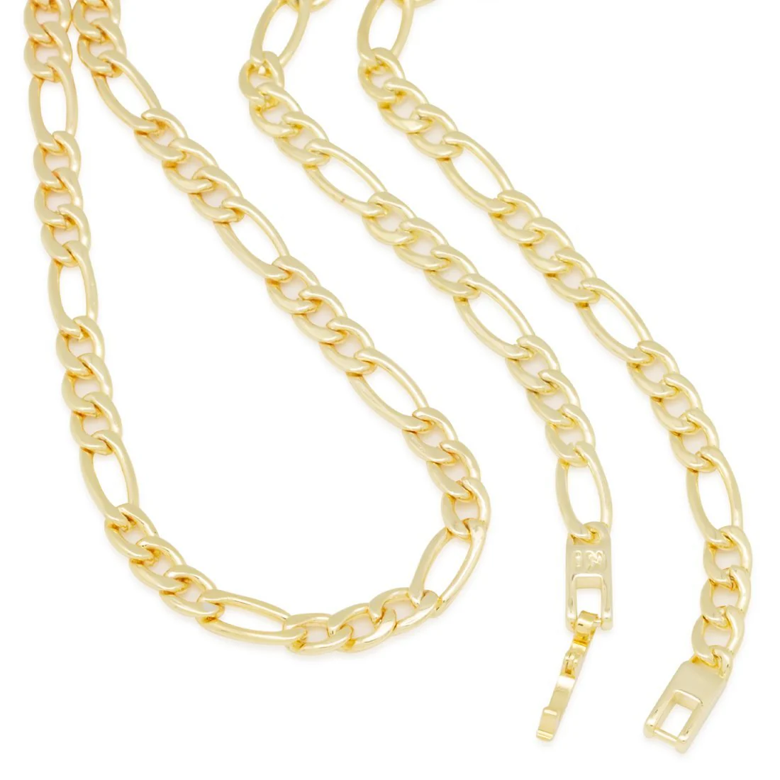 5mm Figaro Chain Choker Set - Image 3