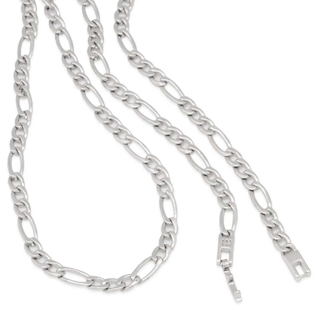 5mm Figaro Chain Choker Set - Image 7