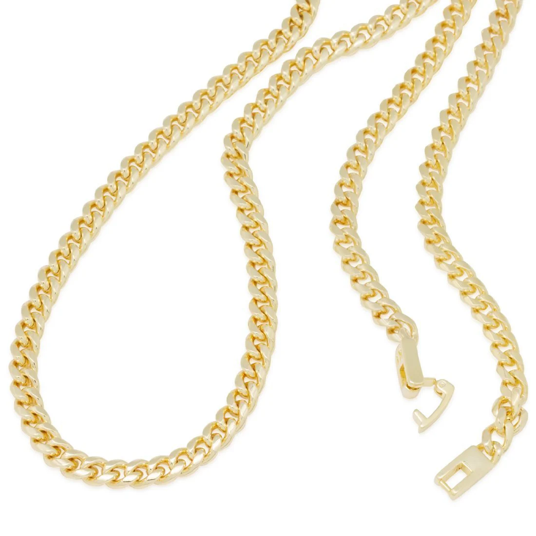 5mm Miami Cuban Link Chain Choker Set - Image 4