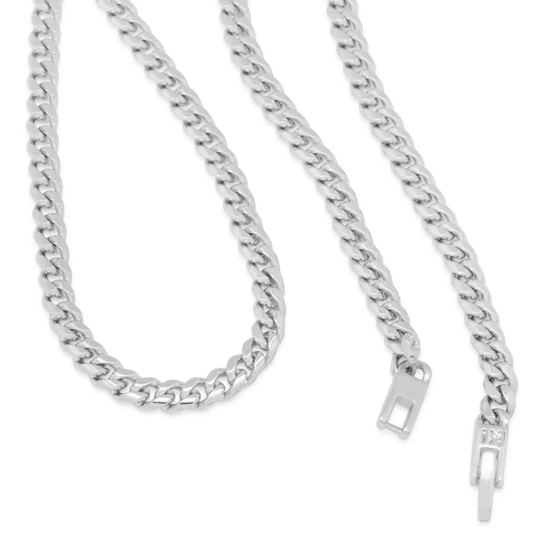 5mm Miami Cuban Link Chain Choker Set - Image 7