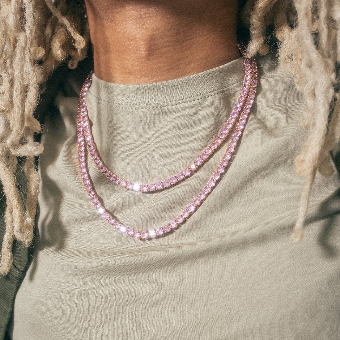 5mm Pink Tennis Chain - Image 5