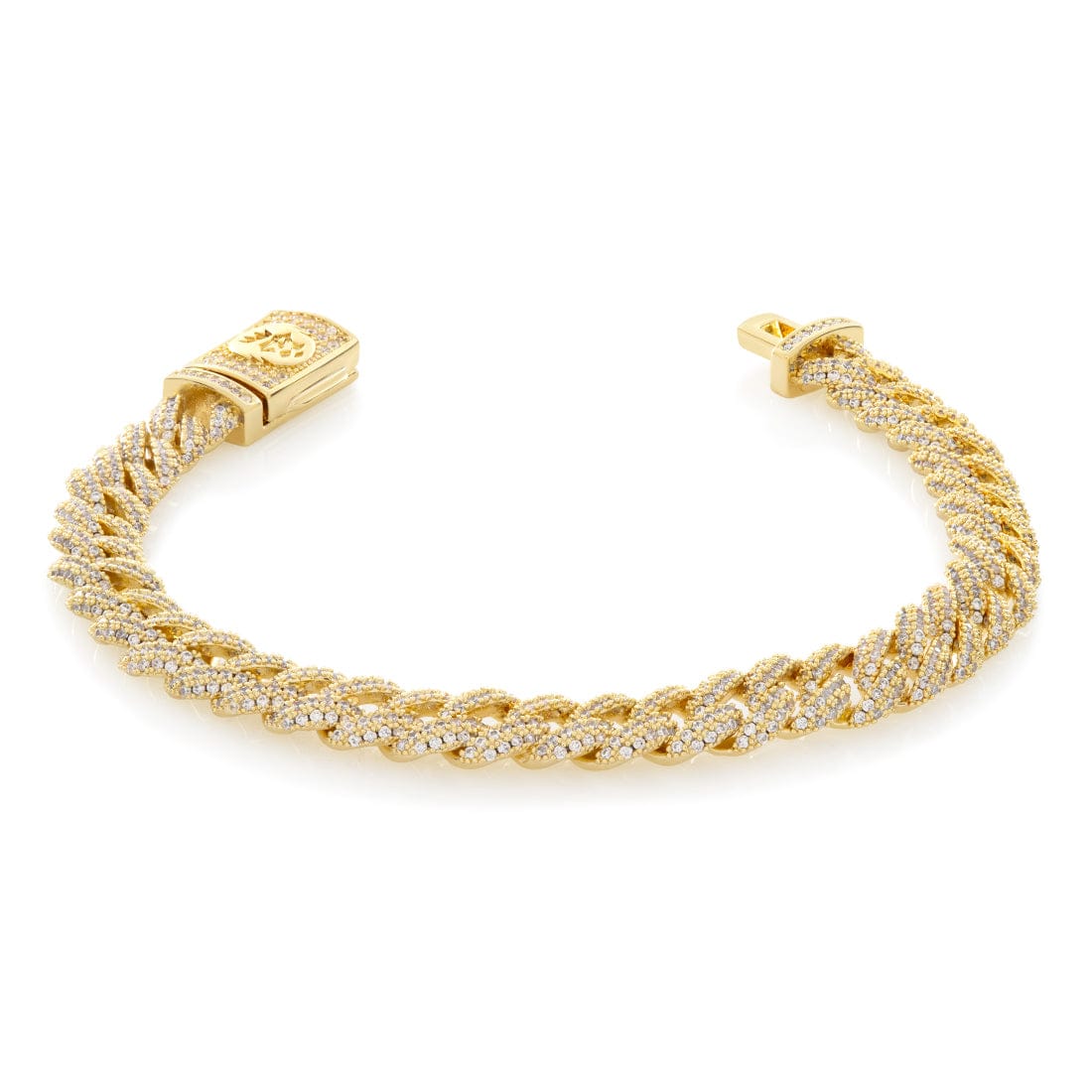8mm Iced Miami Cuban Link Bracelet