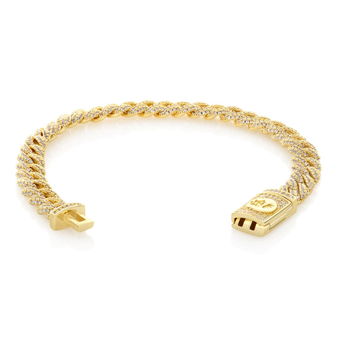 8mm Iced Miami Cuban Link Bracelet - Image 2