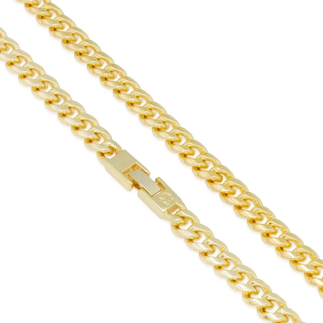 8mm Miami Cuban Link Chain Choker Set - Image 4