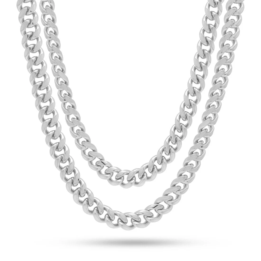 8mm Miami Cuban Link Chain Choker Set - Image 6