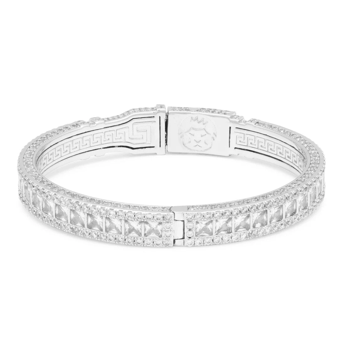 8mm Princess Cut Bangle Bracelet - Image 3