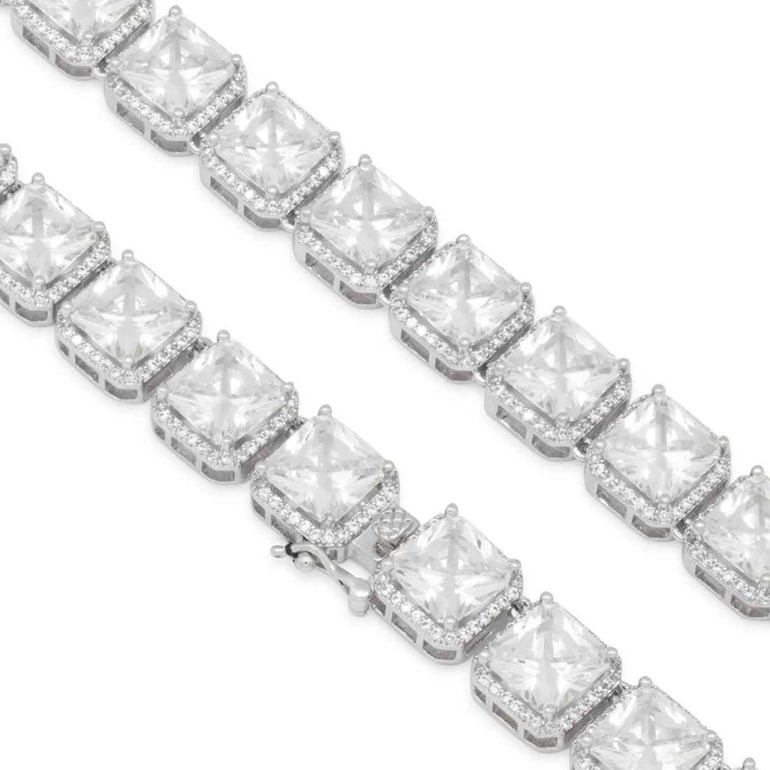 8mm Princess-Cut Tennis Chain - Image 5
