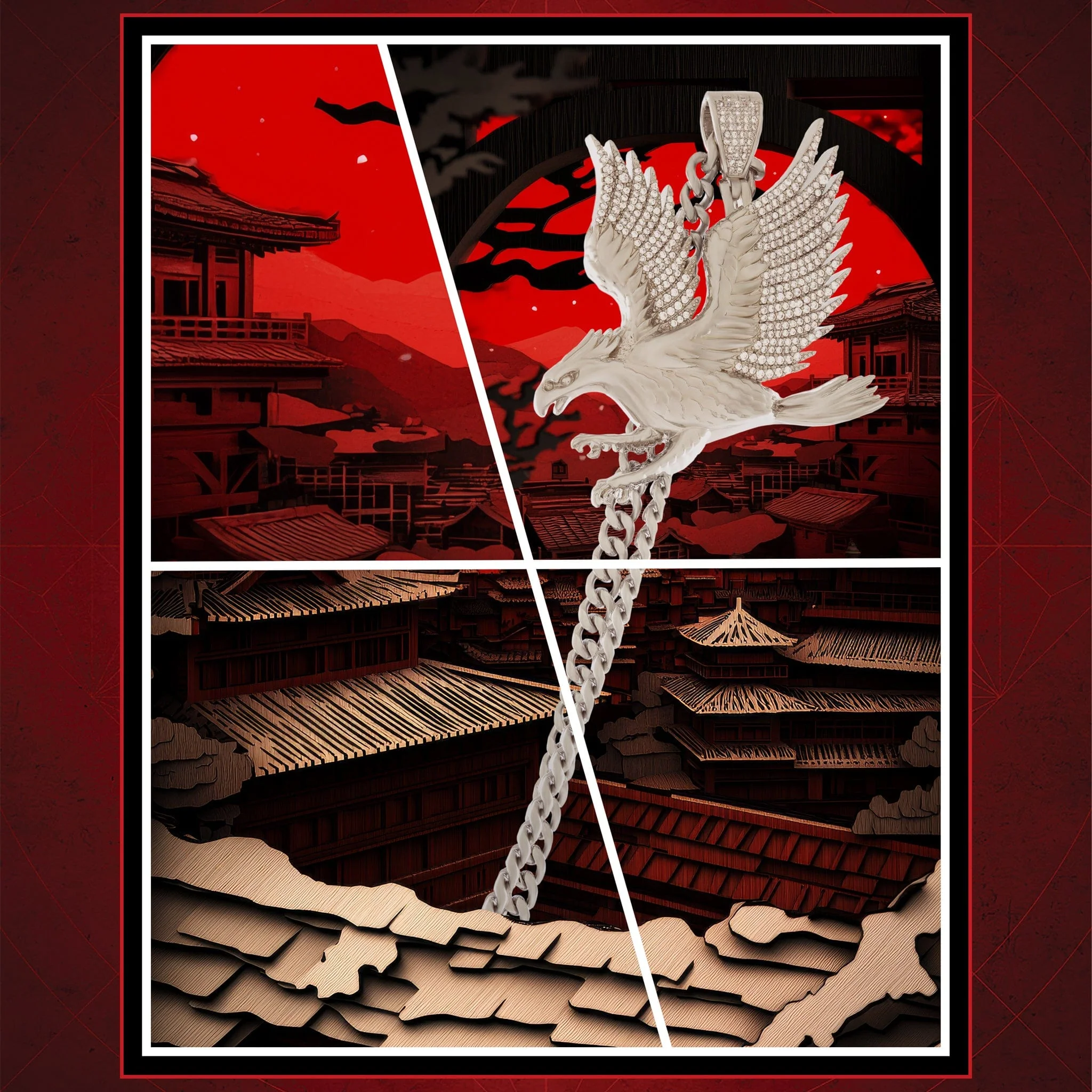 Assassin's Creed x King Ice - Eagle Eye Necklace - Image 6