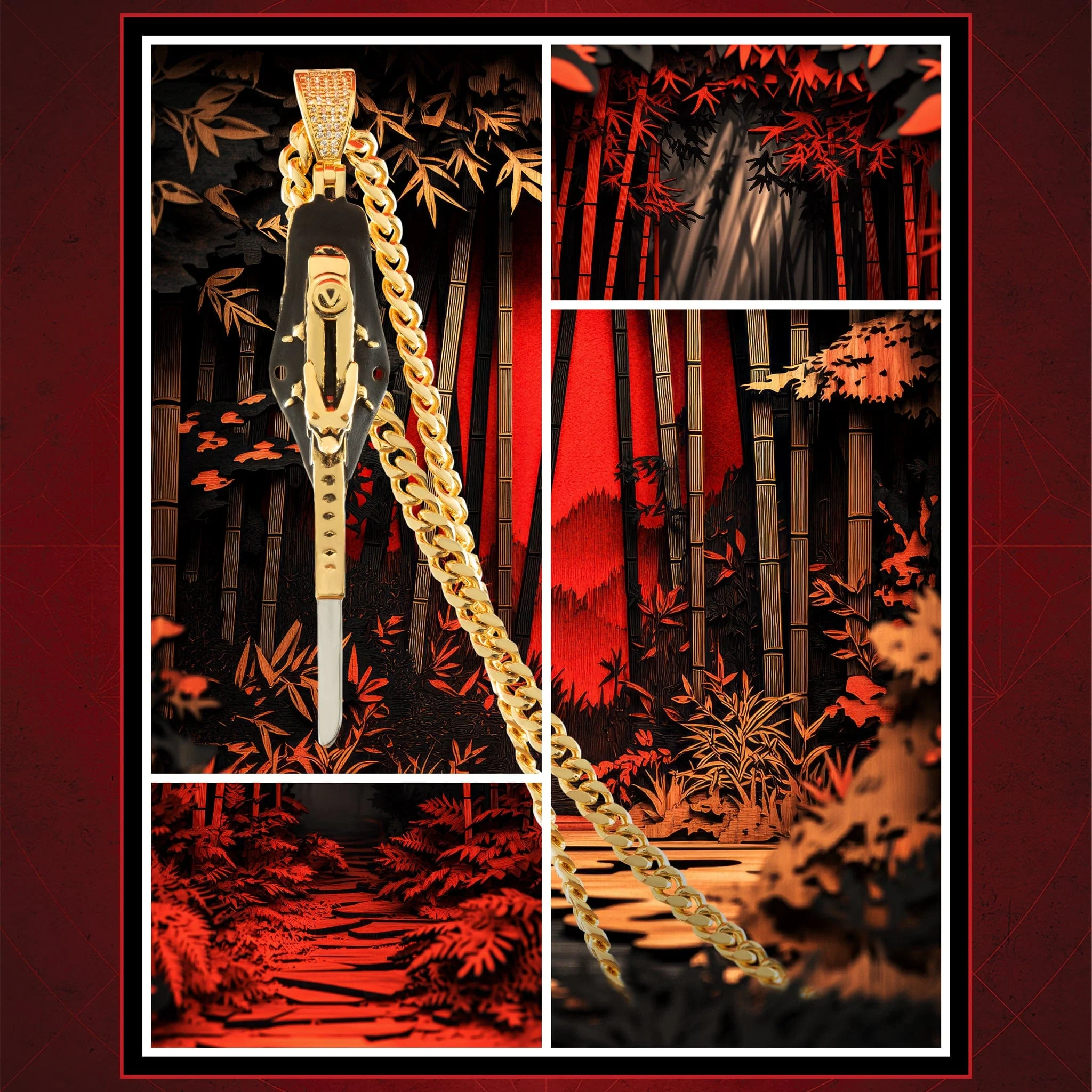 Assassin's Creed x King Ice - Hidden Blade Necklace - Image 5