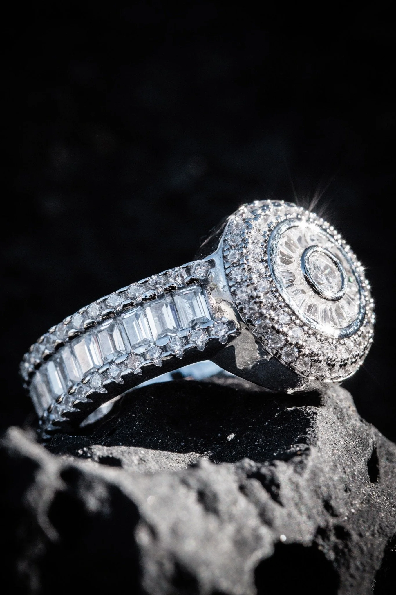 Baguette-Cut Cluster Ring - Image 6